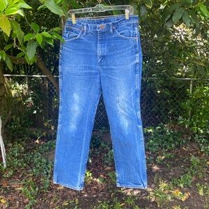 33x30 vintage blue wranglers